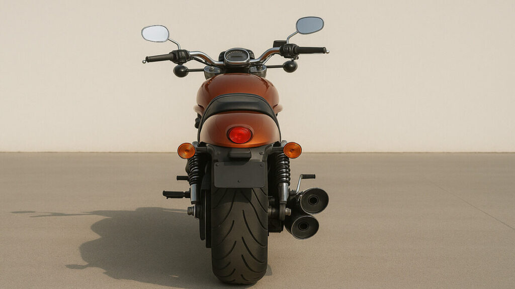 Harley-Davidson V-Rod rear view motorcycle